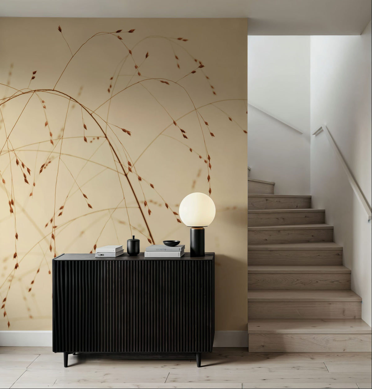 Lakeside Grasses Mural Wallpaper - room preview 04