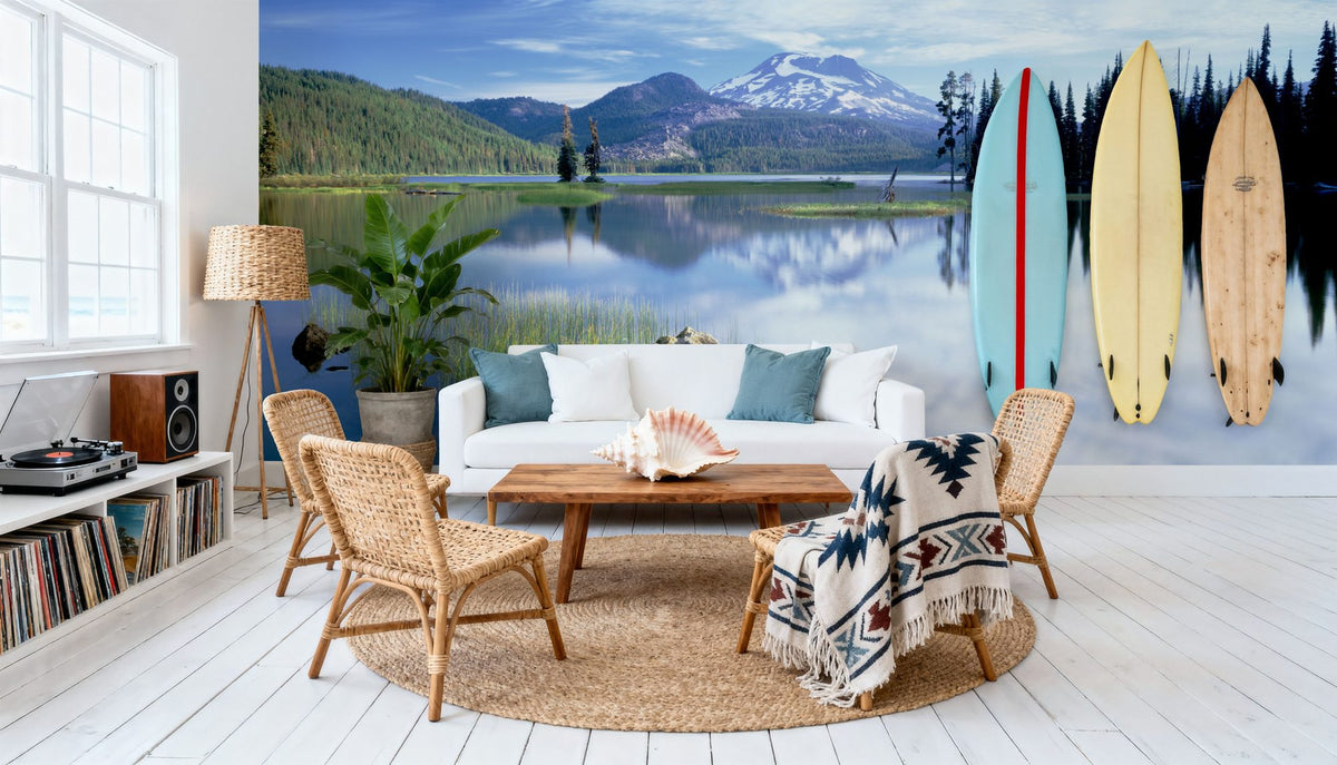 Mountain Serenity Mural Wallpaper - room preview 04
