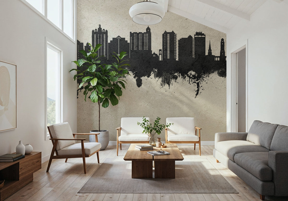 Sarasota Florida Skyline Concrete Mural Wallpaper - room preview 04