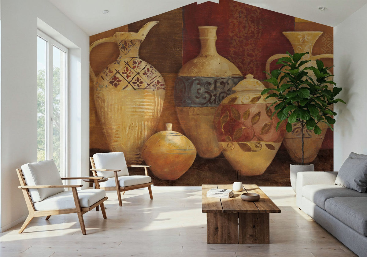 Autumn Urns III Mural Wallpaper - room preview 04