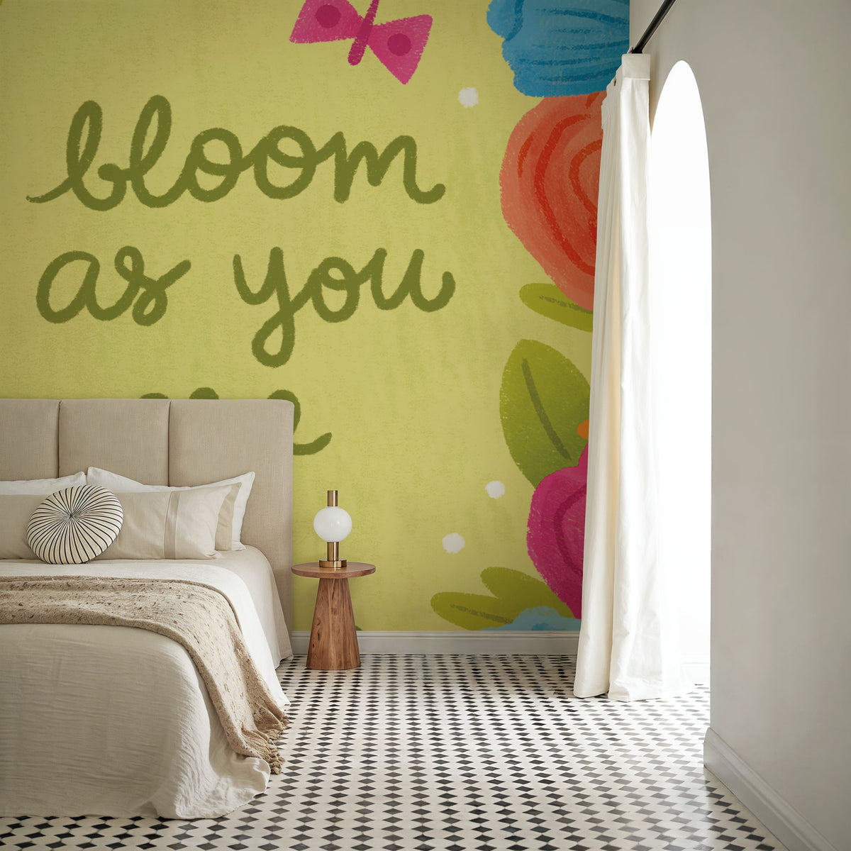 Bloom As You Are Mural Wallpaper - room preview 04