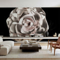 Metallic Rose in 3d Effect Mural Wallpaper - room preview 04
