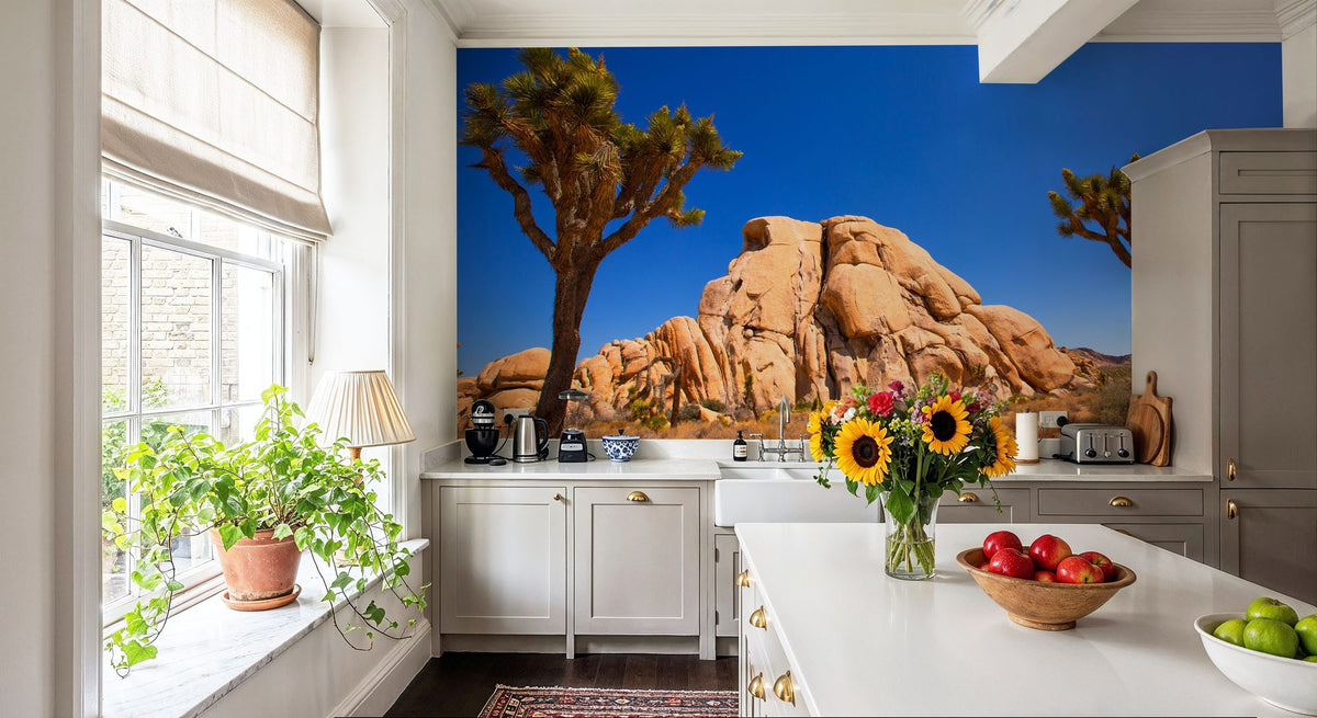 Joshua Tree Blue IX Mural Wallpaper - room preview 04