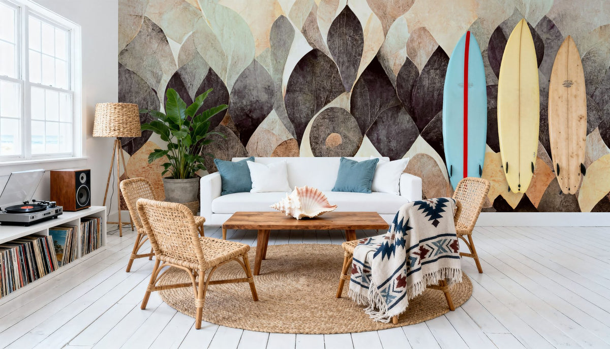 Dry Leaves, Earth Mural Wallpaper - room preview 04