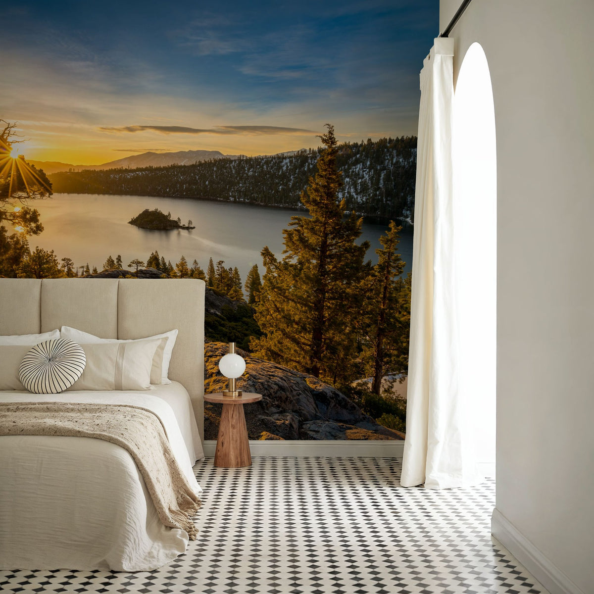 Tahoe Sunrise Mural Wallpaper - room preview 04
