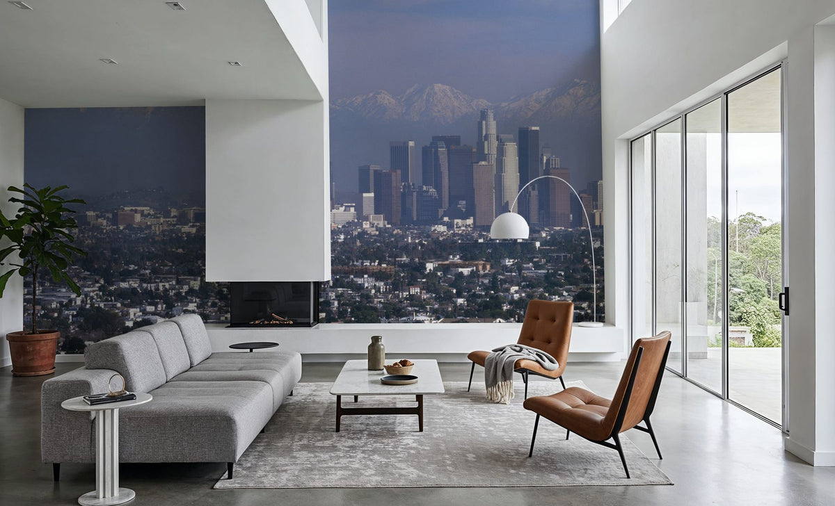 Mountain Metropolis Mural Wallpaper - room preview 04