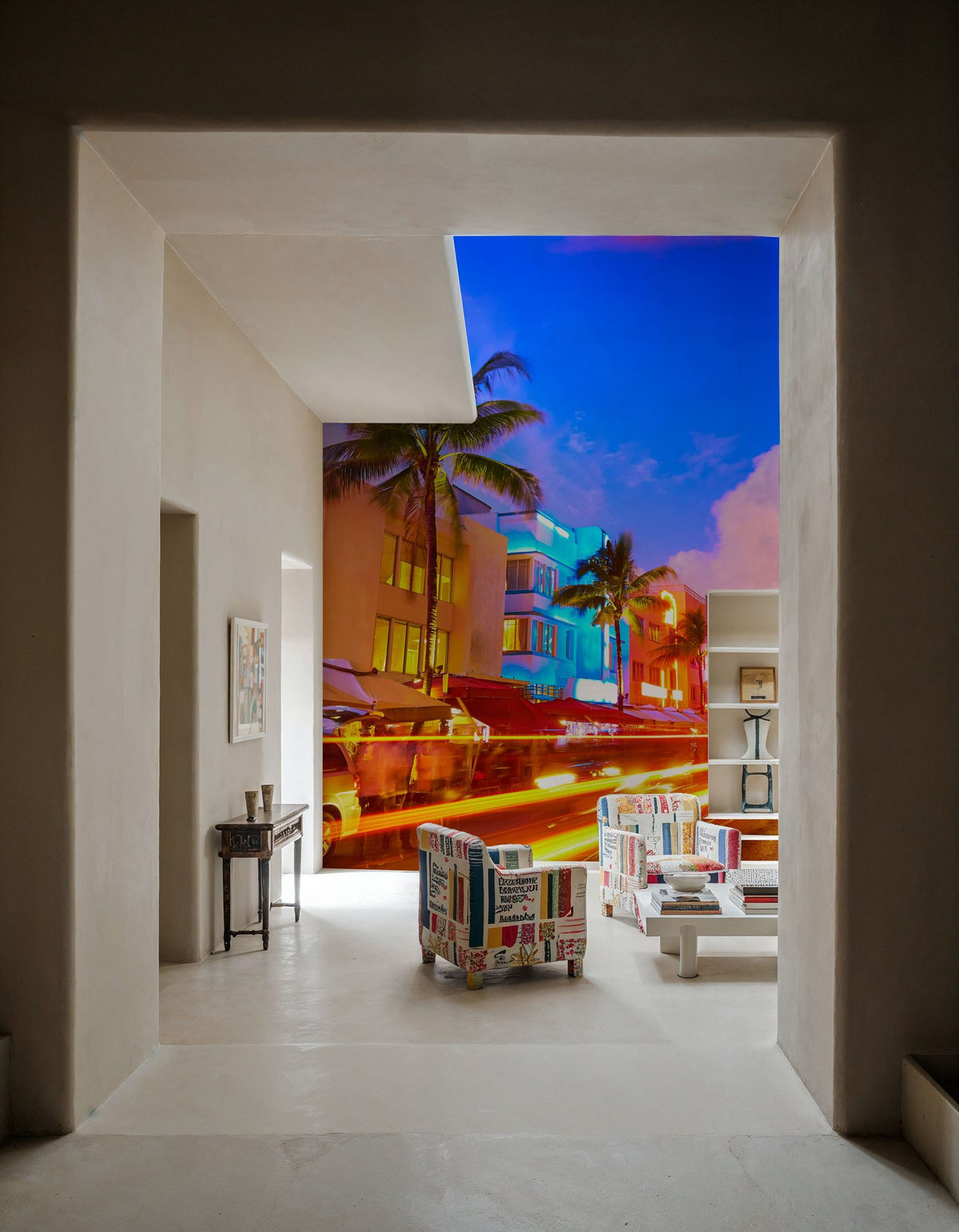 South Beach Buzzing Mural Wallpaper - room preview 04