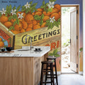 Greetings From Florida's Finest Oranges Mural Wallpaper - room preview 04