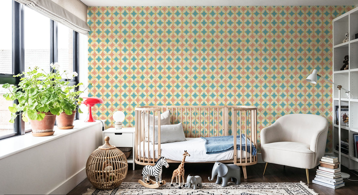 Starcircle Coral Mural Wallpaper - room preview 04