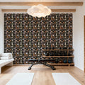 Homley Geometry Mural Wallpaper - room preview 04