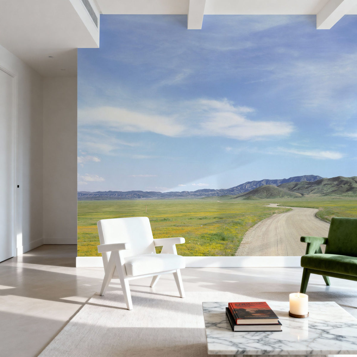 Country Road Horizon Mural Wallpaper - room preview 04