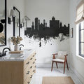 Middlesbrough England Skyline Black & White Mural Wallpaper - room preview 04