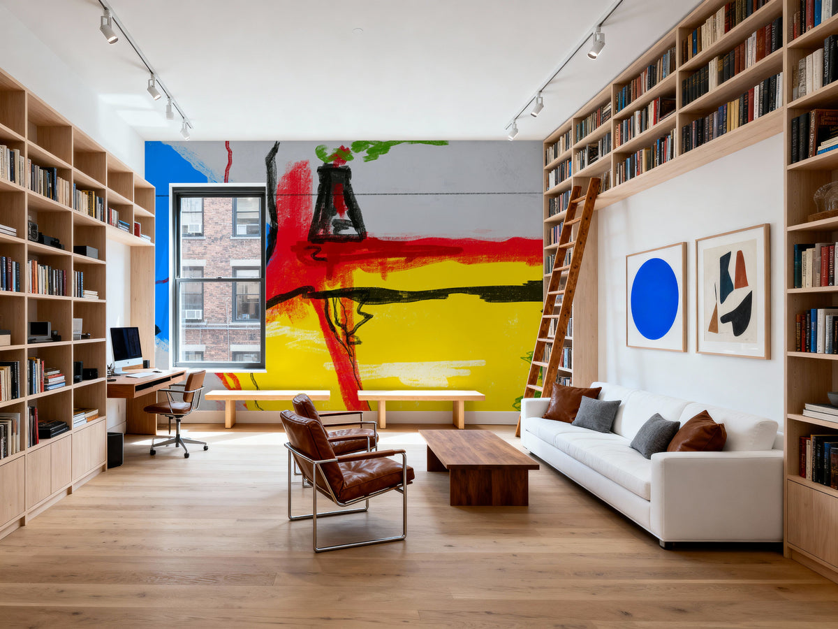 Big and Bold, Abstract Mural Wallpaper - room preview 04