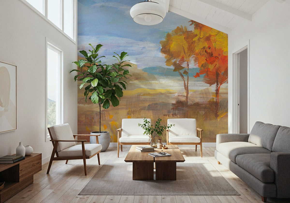 Aspen in Autumn Mural Wallpaper - room preview 04