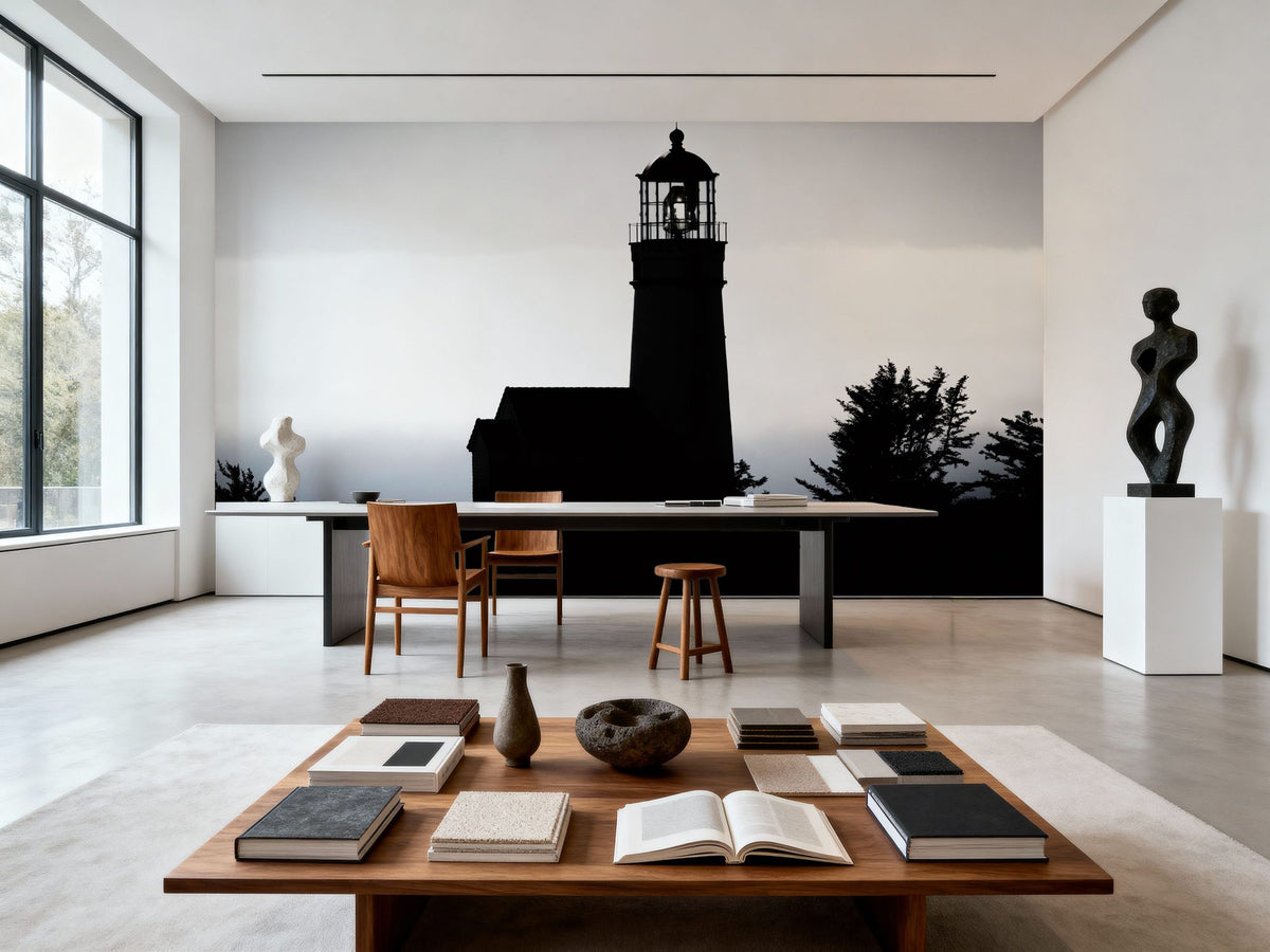 Lighthouse Forest Mural Wallpaper - room preview 04