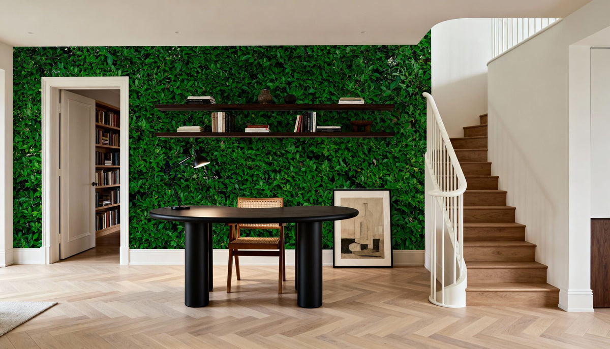 The Green Wall Mural Wallpaper - room preview 04