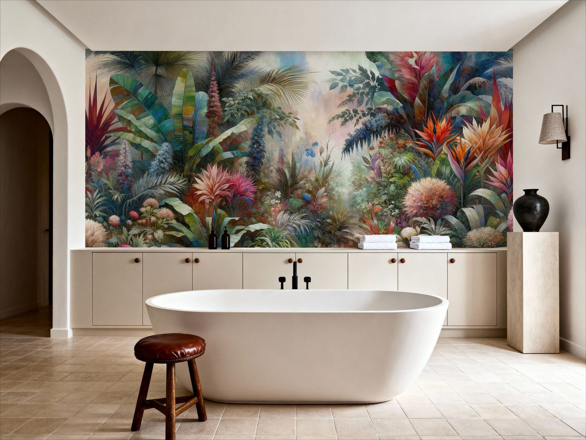 Lush Tropical Eden Mural Wallpaper - room preview 04