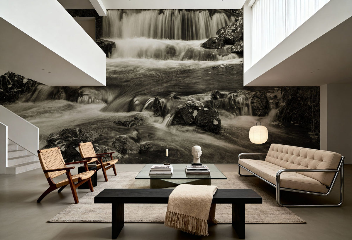 Canmore Creek Hidden Falls Mural Wallpaper - room preview 04