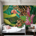 Hidden Behind the Leaves Mural Wallpaper - room preview 04