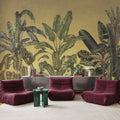 Madagascar Foliage, Yellow Mural Wallpaper - room preview 04