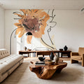 Apricot Sunflower I Mural Wallpaper - room preview 04
