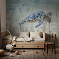 Undersea Turtle Mural Wallpaper - room preview 04