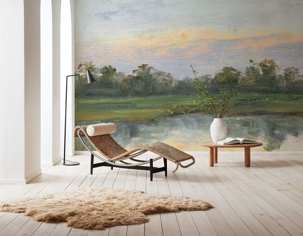Calm and Still At Sunrise Mural Wallpaper - room preview 04