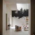 Las Vegas Nevada Skyline Black & White Mural Wallpaper - room preview 04