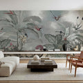 Birds of Paradise Blue Mural Wallpaper - room preview 04