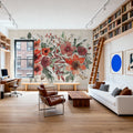 Festive Blooms I Mural Wallpaper - room preview 04