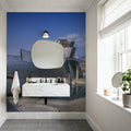 Metallic Riverside Curve Mural Wallpaper - room preview 04
