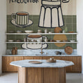 My Morning Coffee II Mural Wallpaper - room preview 04