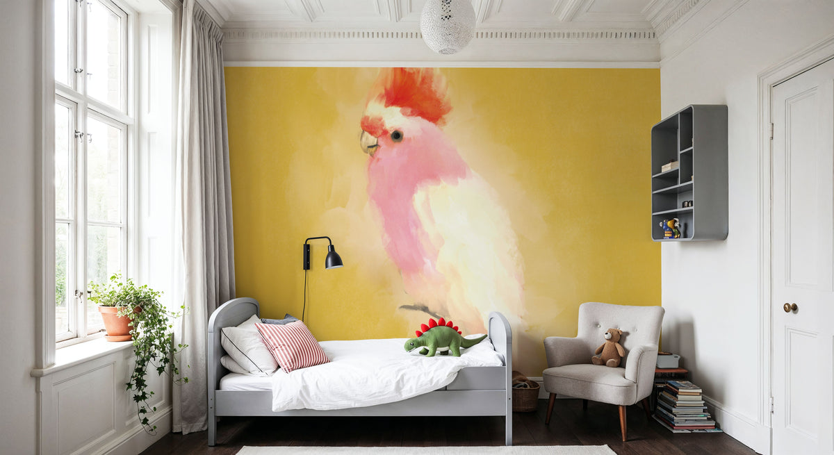 Bright Birds IV Mural Wallpaper - room preview 04