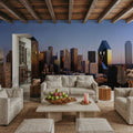 Golden Metropolis Dusk Mural Wallpaper - room preview 04