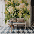 Hydrangeas in Vase Mural Wallpaper - room preview 04