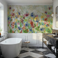 Springtime Meadow Flowers Mural Wallpaper - room preview 04