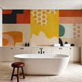 Playing Around Shapes 6 Mural Wallpaper - room preview 04