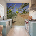 Olive Field Mural Wallpaper - room preview 04