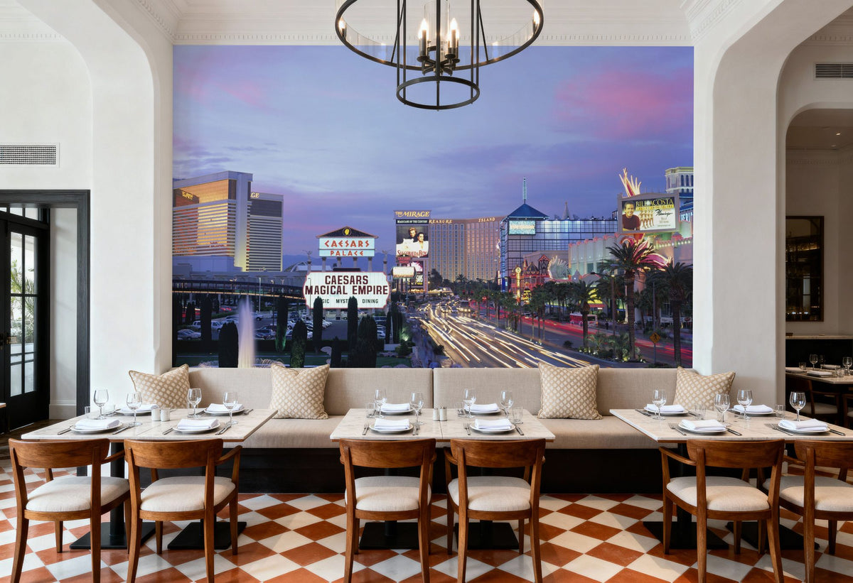 Neon Desert Twilight Mural Wallpaper - room preview 04