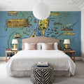 Greetings From Keys Map Mural Wallpaper - room preview 04