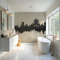 Lincoln England Skyline Concrete Mural Wallpaper - room preview 04