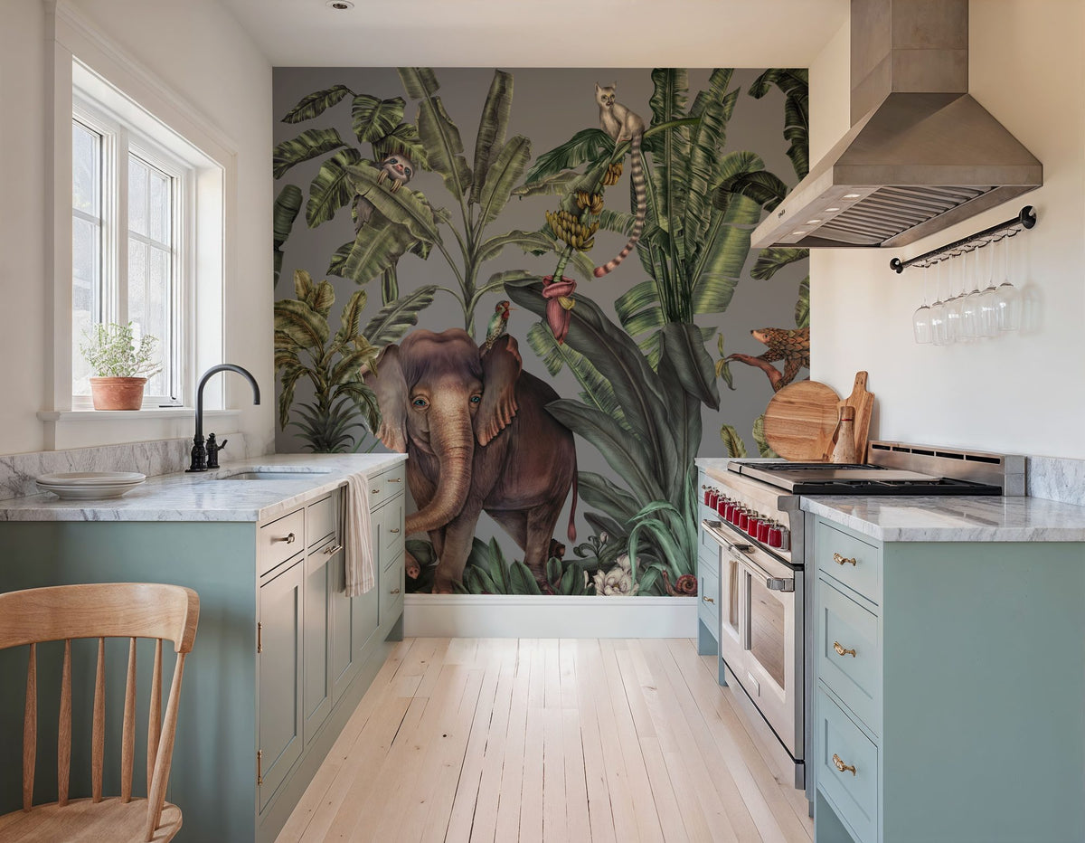 Jungle Kingdom, Slate Mural Wallpaper - room preview 04