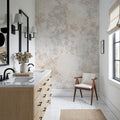 Flower Silhouette Mural Wallpaper - room preview 04