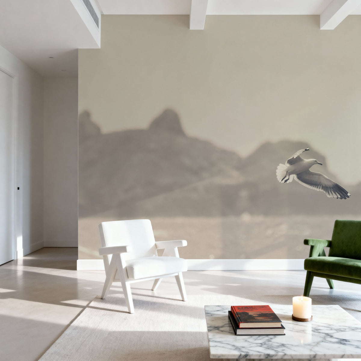 Oceanside Flight Mural Wallpaper - room preview 04