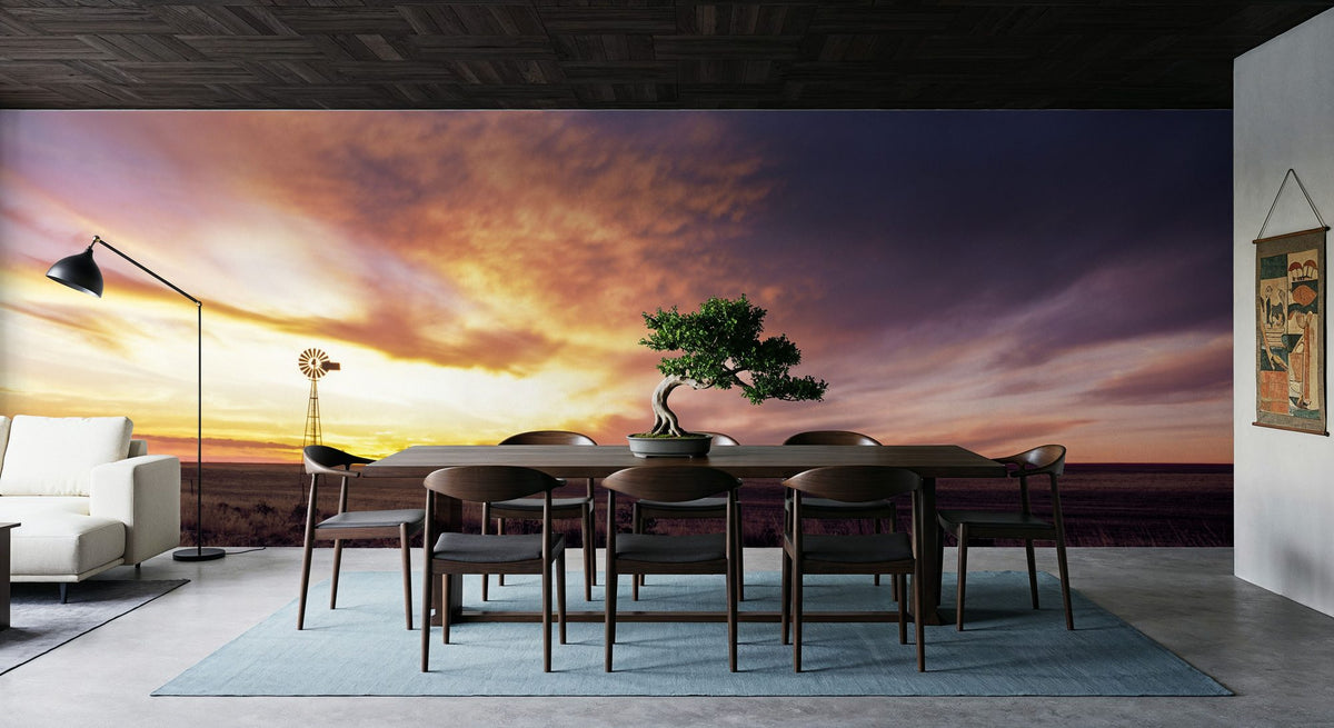 Sunset Solitude Mural Wallpaper - room preview 04