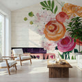 Books and Blooms II Mural Wallpaper - room preview 04