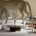 Vintage Leopard Mural Wallpaper - room preview 04