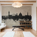 Florence Italy Skyline Concrete Mural Wallpaper - room preview 04