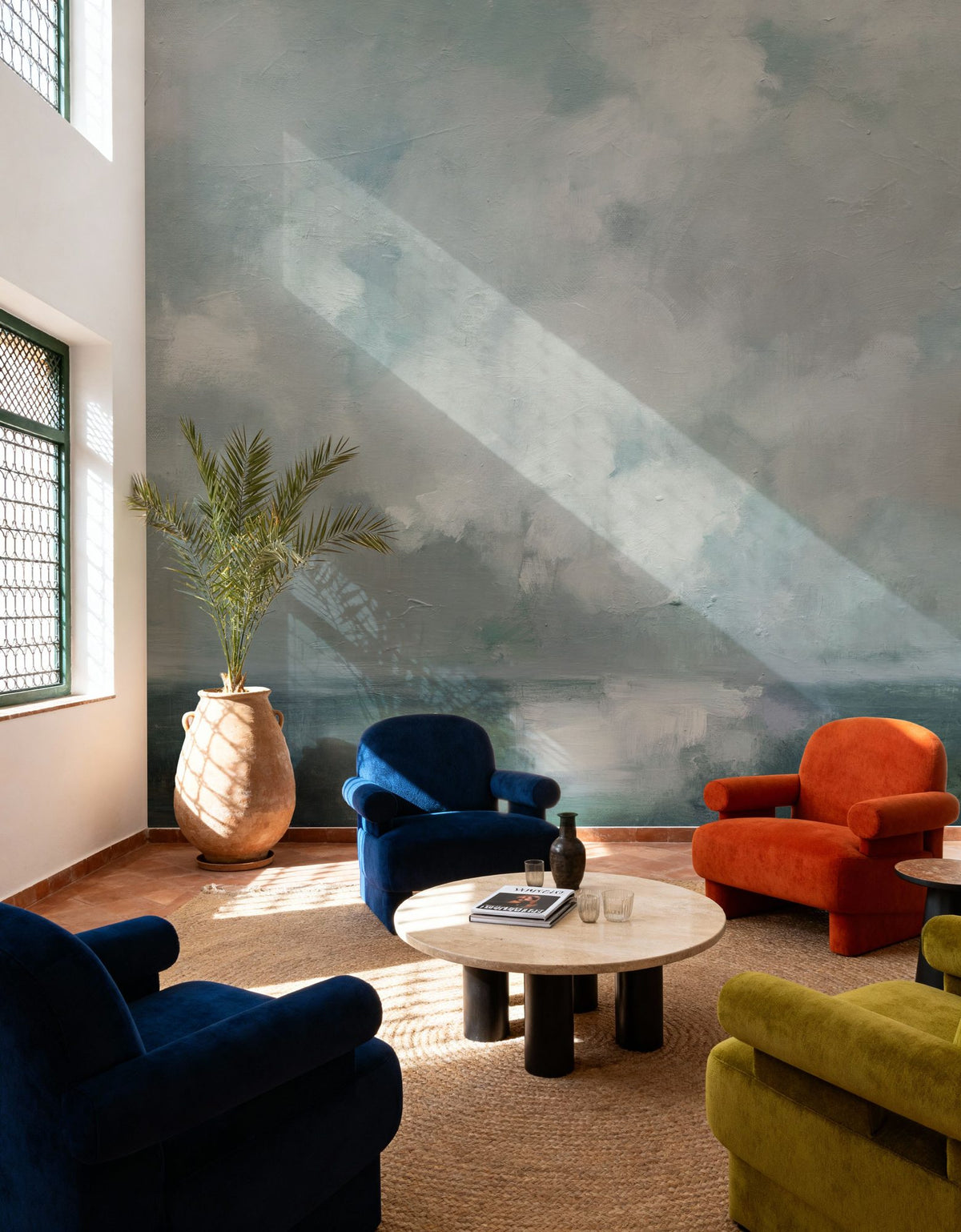 Stormy Cloudscape Mural Wallpaper - room preview 04