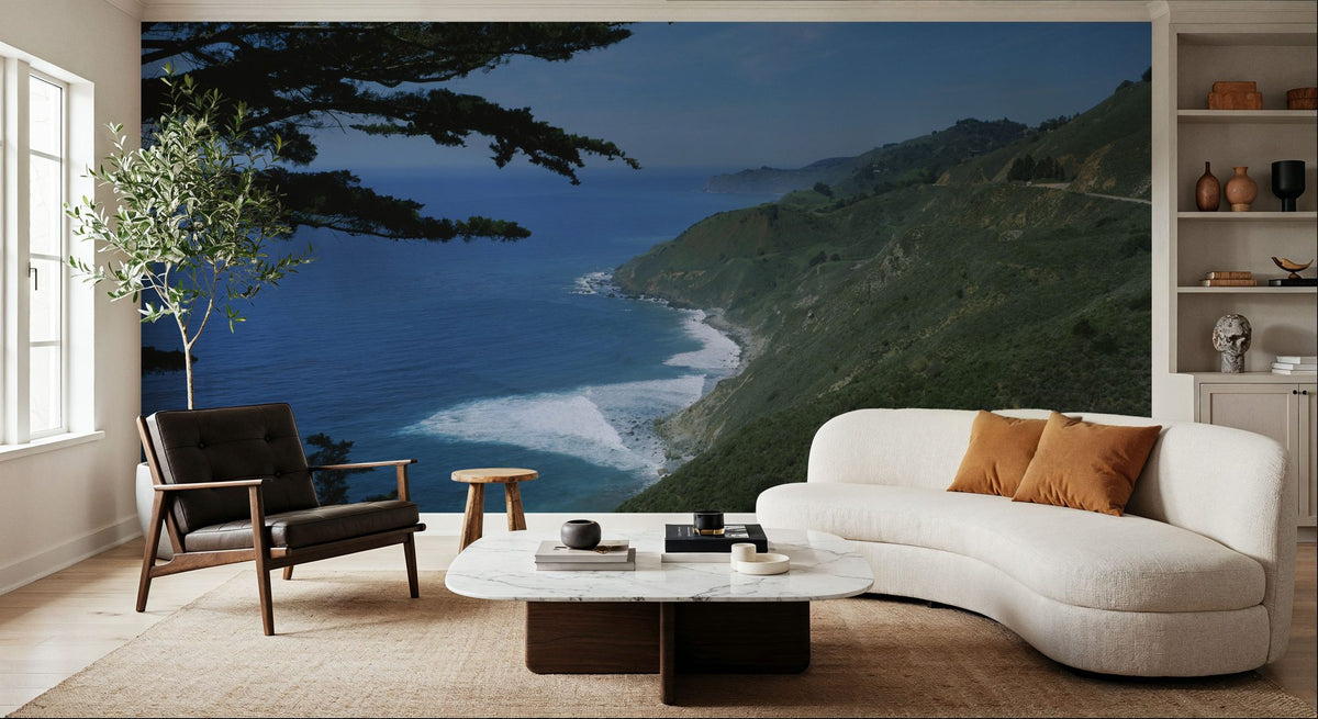 Coastal Overlook Mural Wallpaper - room preview 04